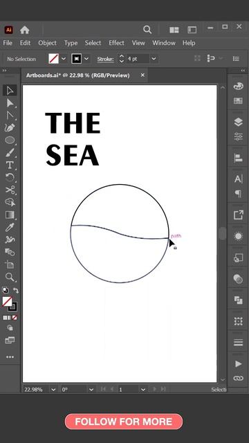 How To Creating A TYPOGRAPHY EFFECT Design In Adobe Illustrator 2023? #shorts смотреть онлайн
