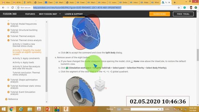 THERMAL STRESS ANALYSIS IN FUSION 360 смотреть онлайн