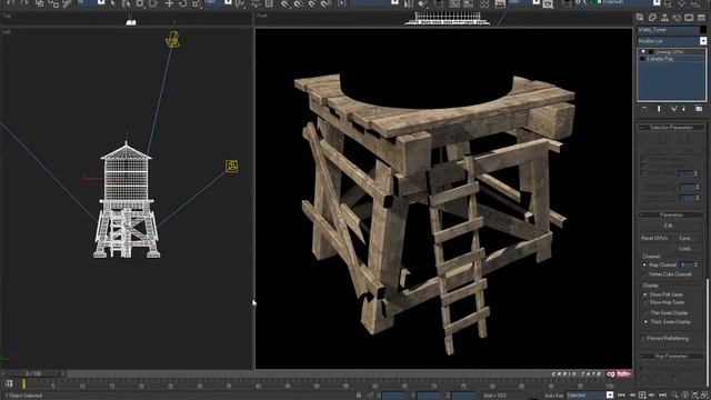 Model and Texture an Abandoned Water Tower in 3ds Max and Photoshop - Day 2b смотреть онлайн