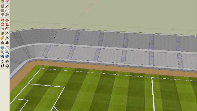 Tutorial stadium in Google Sketchup 7 or 8 смотреть онлайн