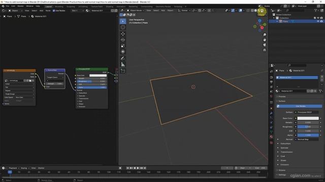 How to add Normal Map in Blender 4 смотреть онлайн