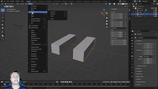 Blender Tutorial - The Difference Between Applying Your Transforms And Clearing Them смотреть онлайн