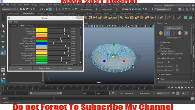 How to Change/Display/Hide Vertices/vertex Color in Maya 2022 tutorial for Beginners смотреть онлайн