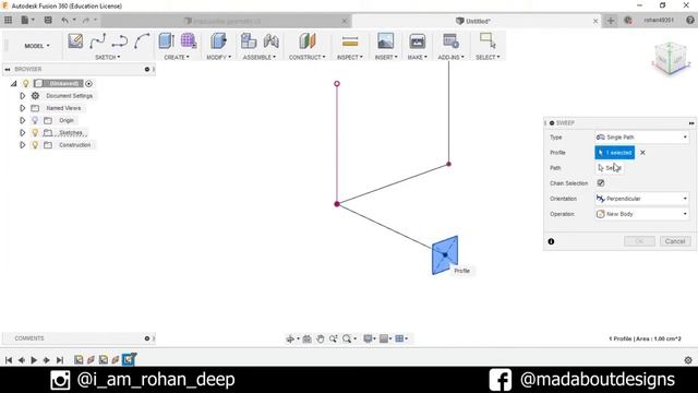 How to create geometric illusion in Autodesk Fusion360 | Fusion 360 tutorial смотреть онлайн