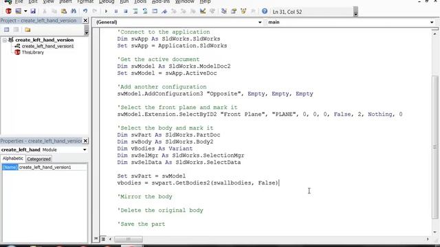 SolidWorks API: Write a powerful macro from scratch, Episode 2 смотреть онлайн