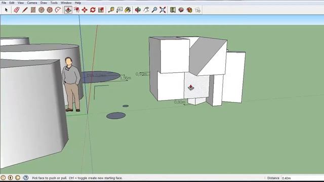 Sketchup Make - Push/ Pull e Offset смотреть онлайн