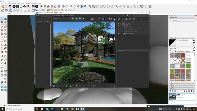 Sketchup Vray HDRI Lighting Settings #Exterior