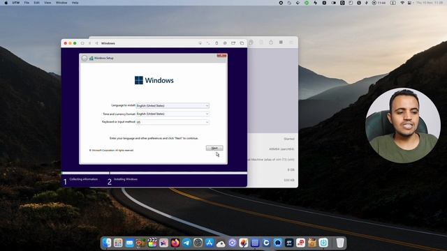 UTM 1 - ويندوز 11 بداخل نظام #ماك بطريقة مجانية 😍💻 смотреть онлайн