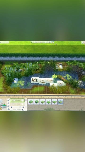 ОЗЕРО У ДОМА ⛲️ В SIMS 4 ⛲️ КРАСИВЫЙ ДВОРИК #sims4 смотреть онлайн