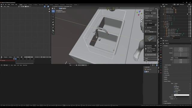 Blender IKEA kitchen modeling Timelapse смотреть онлайн