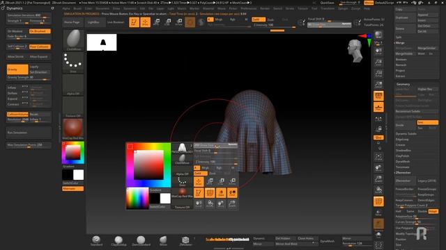 ใช้ Dynamics ผ้า Zbrush 2021 смотреть онлайн