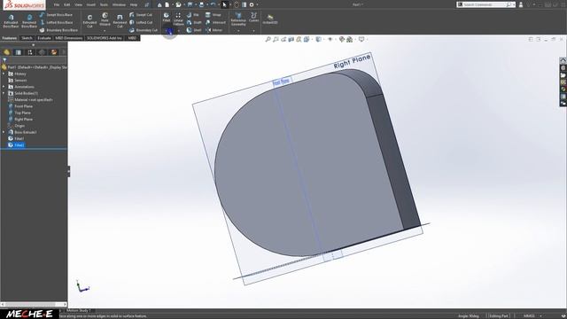 #17 Solidworks Tutorial For Beginners ( Fillet/Chamfer ) смотреть онлайн