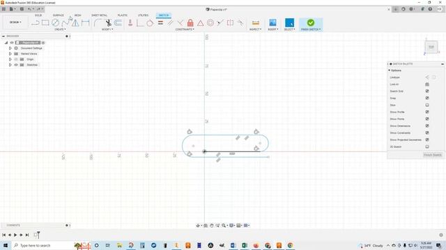 Fusion 360 - Paperclip (using the sweep tool) смотреть онлайн