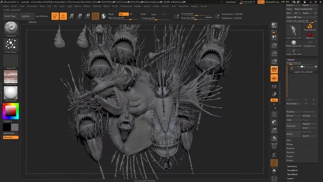 Can't sculpt on your ZBrush model anymore because it keeps dropping new versions onto your canvas? смотреть онлайн