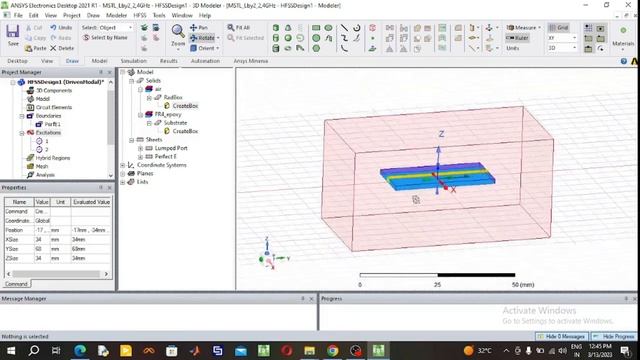 λ/2 microstrip transmission line design & simulation results at 2.4 GHz frequency using HFSS смотреть онлайн