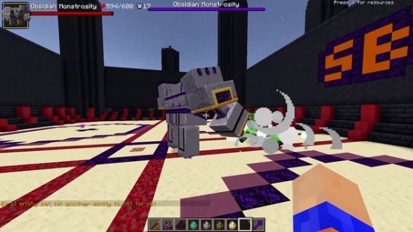 Obsidian Monstrosity Vs Mutant Beasts | Minecraft Mob Battle