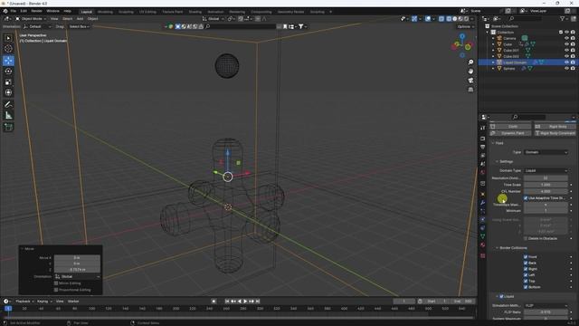 Sticky Liquid Fluid Simulation Blender 4.0 | Blender Water Simulation смотреть онлайн