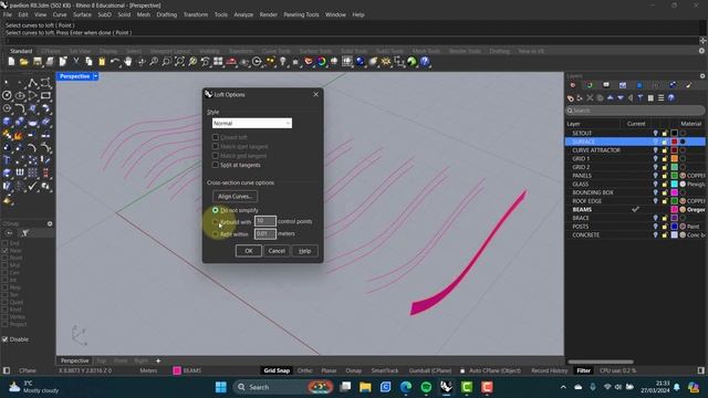 RHINO 8 - PANELINGTOOLS and MORE - PAVILION STRUCTURE + ROOF - PART 2 смотреть онлайн