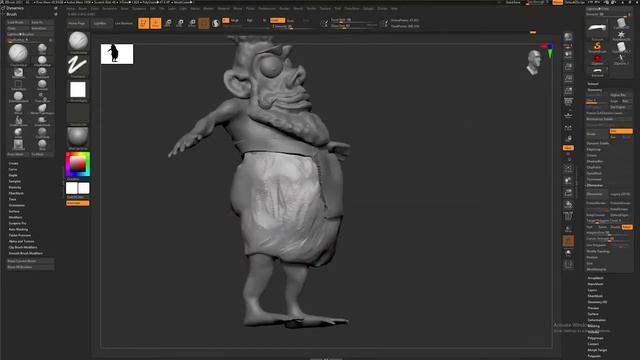 Zbrush Tutorial | Character modeling | part no 05 | Zbrush tutorial for beginners| Zbrush sinhalen смотреть онлайн