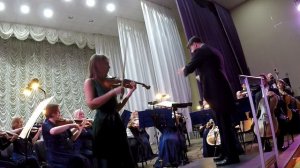 Л.В.Бетховен. Концерт для с скрипки с оркестром. Надежда Пересыпкина скрипка. Дирижёр О.Рябов