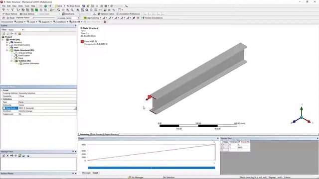 Beam simulation in ansys |Ansys tutorial| смотреть онлайн