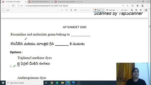 EAMCET 2020 : Paper Solution - Shift 2 | EAMCET Chemistry | Unacademy EAMCET | Crack EAMCET 2021 | смотреть онлайн