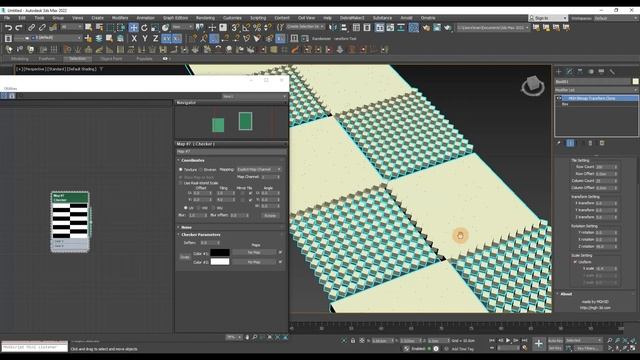 Bitmap Transform Array items (3dsmax tool) смотреть онлайн
