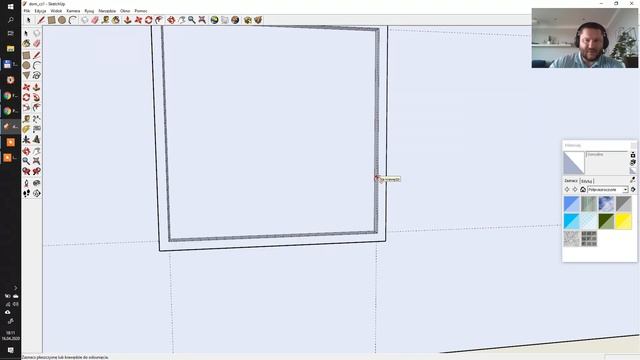 SketchUP. Projekt domu część 3. Okno zewnętrzne. смотреть онлайн