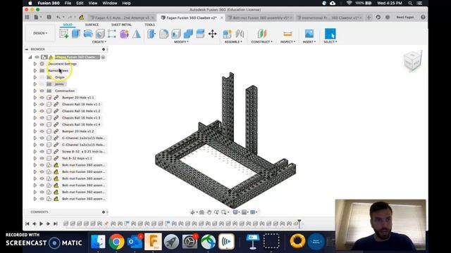 Assembling Clawbot Fusion 360 Video 3a 19-20 смотреть онлайн