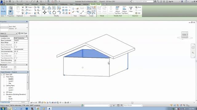 How to trim walls to roof in Revit смотреть онлайн