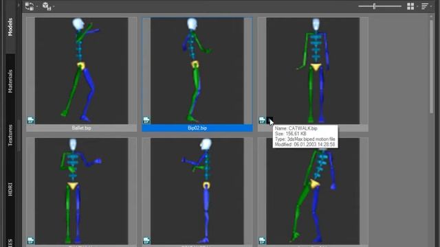 Play Biped Motion files in Project Manager v2.51.50 смотреть онлайн