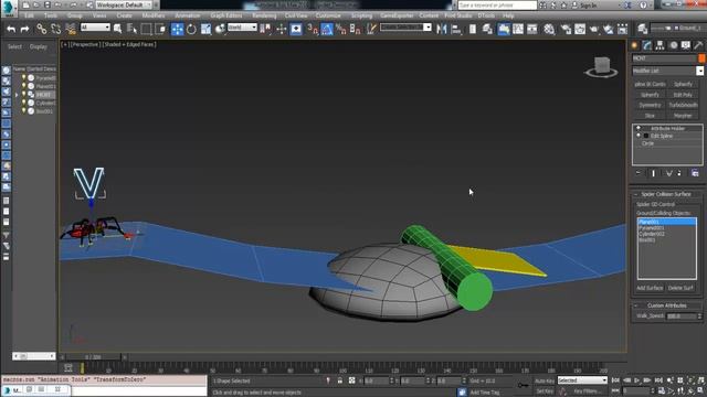 Spider Rig and Auto walk cycle animation in 3ds Max смотреть онлайн