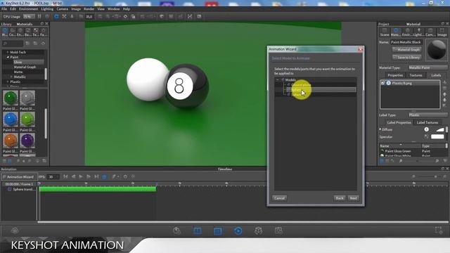 KEYSHOT 6 TUTORIAL - SIMPLE ANIMATION смотреть онлайн