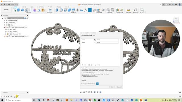 Craft Your Christmas: DIY Personalized 3D Printed Ornaments in Minutes using Free Software смотреть онлайн