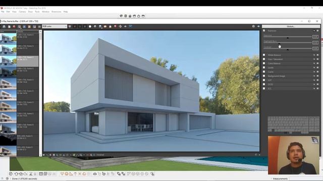 Mi primer Render exterior con Vray para sketchup смотреть онлайн