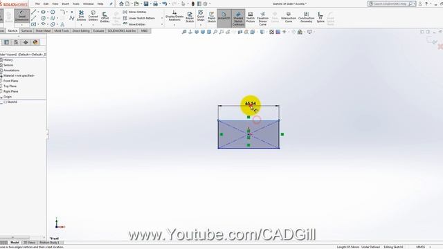 Mechanism Part 4 - Single Slider Crank Mechanism Modeling & Simulation in SolidWorks смотреть онлайн