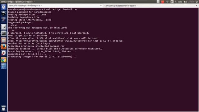 Tutorial - How to install Winrar on Linux смотреть онлайн