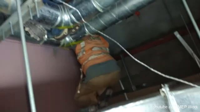 Mep Work 21 | MEP System Work Inside the Ceiling | смотреть онлайн