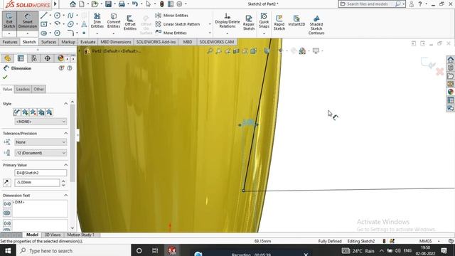 How to make 3d ceramic Glass solidworks 3d malayalam tutorial смотреть онлайн