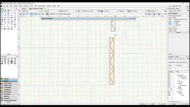 Adding Lighting Pipe And Truss - Vectorworks Spotlight