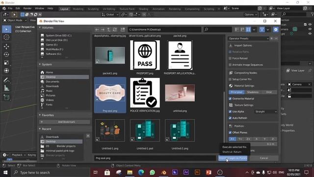 How to add PNG images in blender 2.9 2021 I For beginners смотреть онлайн