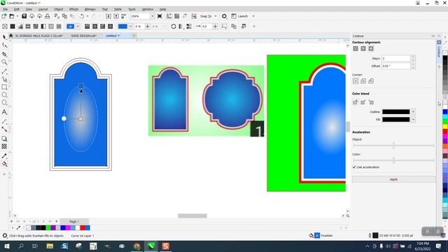 Corel Draw Tips & Tricks Draw this with the Contour and Interactive fill tool смотреть онлайн