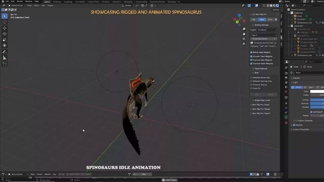 Blender spinosarus time idle animations showcase смотреть онлайн