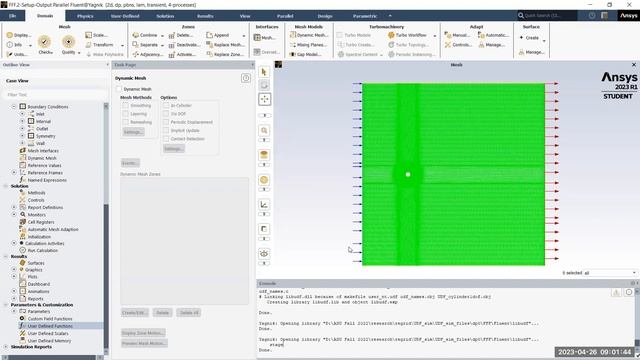 [FLUENT] Setting up a dynamic mesh simulation смотреть онлайн