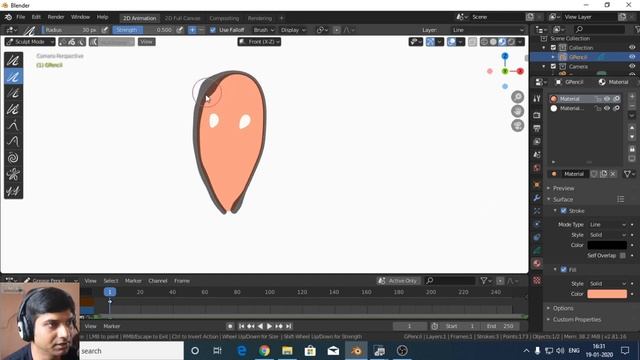 Grease Pencil Overview - blender 2.81 (Hindi) смотреть онлайн
