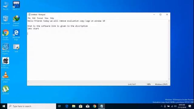 How to Remove the Evaluation Copy Logo in Windows 10 смотреть онлайн