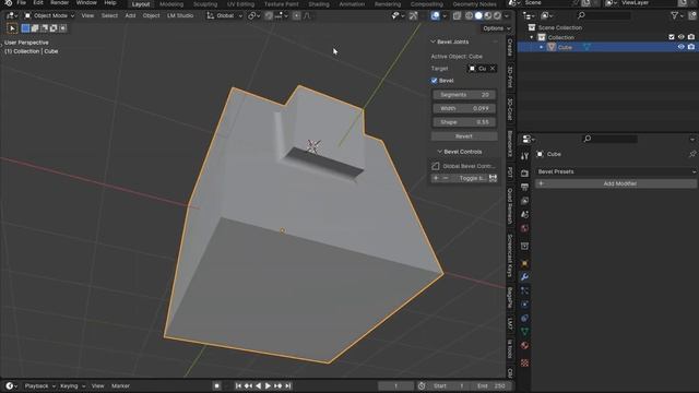 Demo Bevel Joints addon смотреть онлайн
