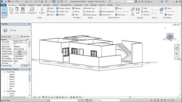 Ground Floor & First Floor Interior Design - Revit Architecture смотреть онлайн