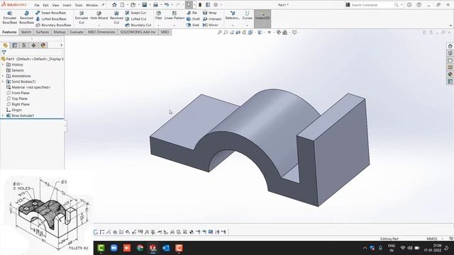 SOLIDWORKS Exercises - Frame Guide смотреть онлайн