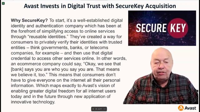 Avast Invests in Digital Trust with SecureKey Acquisition смотреть онлайн